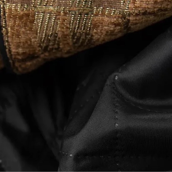 🎁  GORGEOUS Quilted Velvet Metallic Long Jacket The Ipinel - Picture 6 of 10